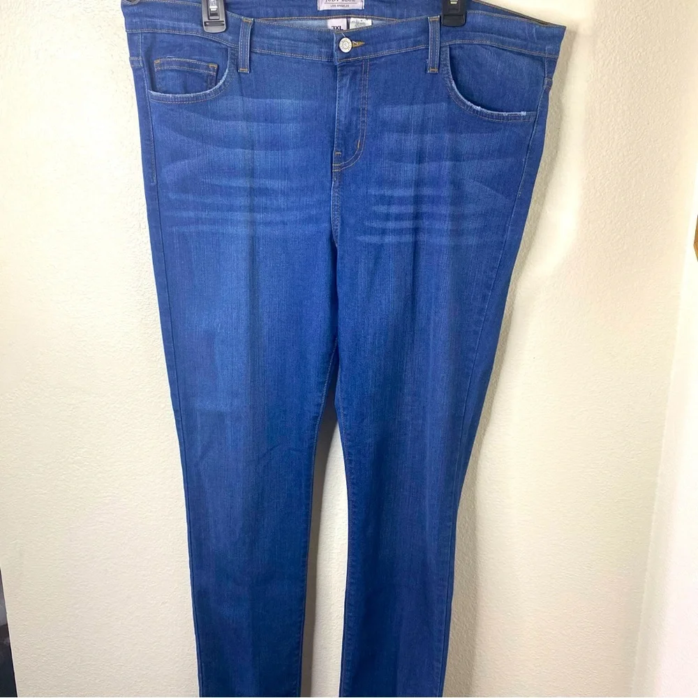 Judy Blue Tummy Tuck Jeans Womens Sixe 3XL Blue Denim Stretch Distressed Plus - Picture 1 of 10